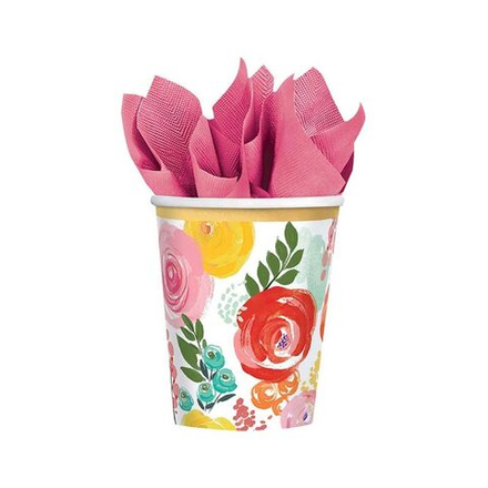 Стаканы большие Цветочный Вальс 8шт