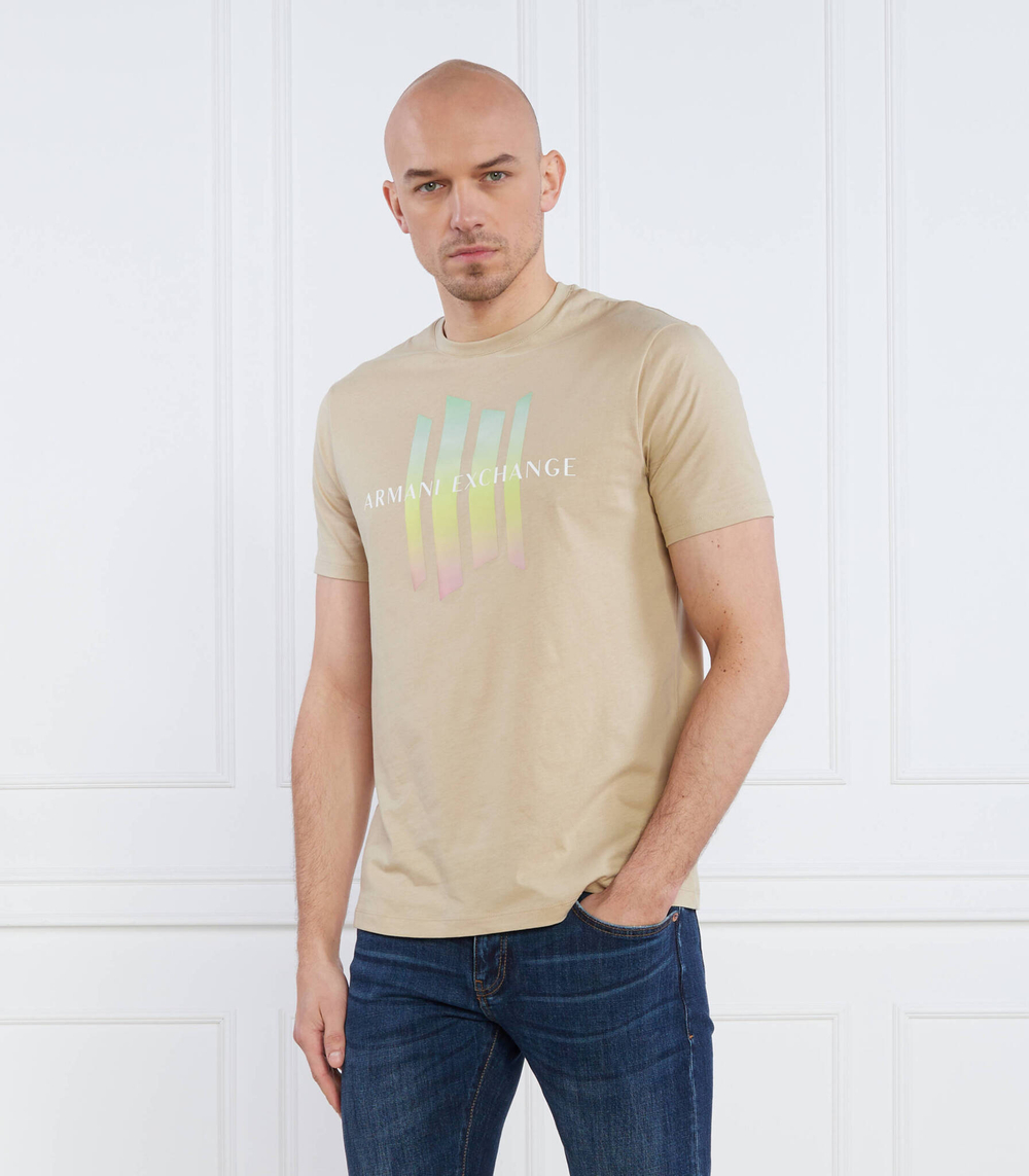 Футболка Armani Exchange - бежевый(3RZTCB ZJH4Z)