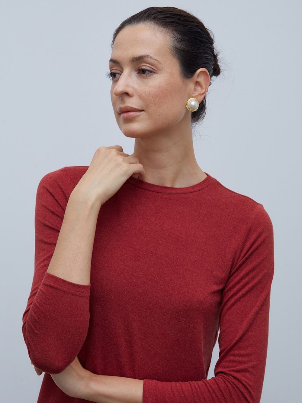 Лонгслив Ангора вишневый