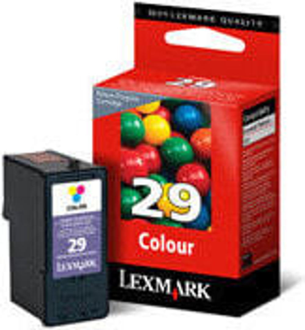 Lexmark 18C1429E струйный картридж Подлинный Голубой, Пурпурный, Желтый 1 шт