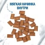 Monge Gift Kitten Лакомство для котят Хрустящие подушечки с начинкой с форелью и молоком 60г