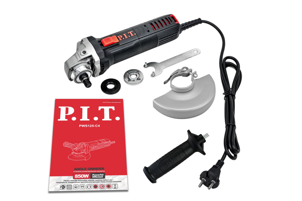 УШМ P.I.T. PWS125-C4 (850Вт, 11000об/мин)