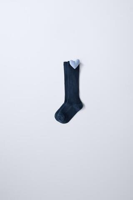 ZARA НОСКИ В РУБЧИК, СИНИЙ