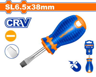 Oтвертка плоская SL6.5х38мм (12/240) WADFOW WSD1261