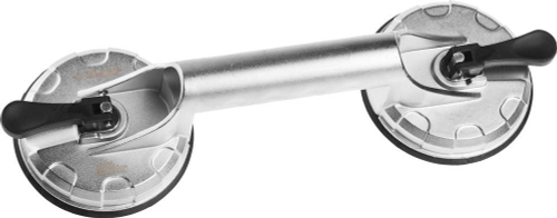 ЗУБР 80 кг, двойной алюминиевый подъемник на присоске, Профессионал (33723-2)