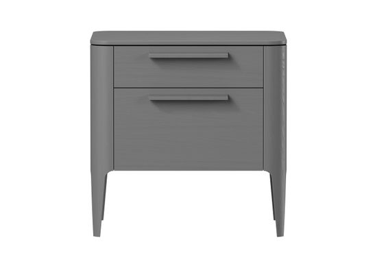 Тумба прикроватная Type oak 2 ящика ширина 50 см (серый)