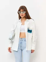 Купить Рубашка Kefirmaykifer Айвазовский хлопковая белая Рубашка Kefirmaykifer Айвазовский хлопковая белая