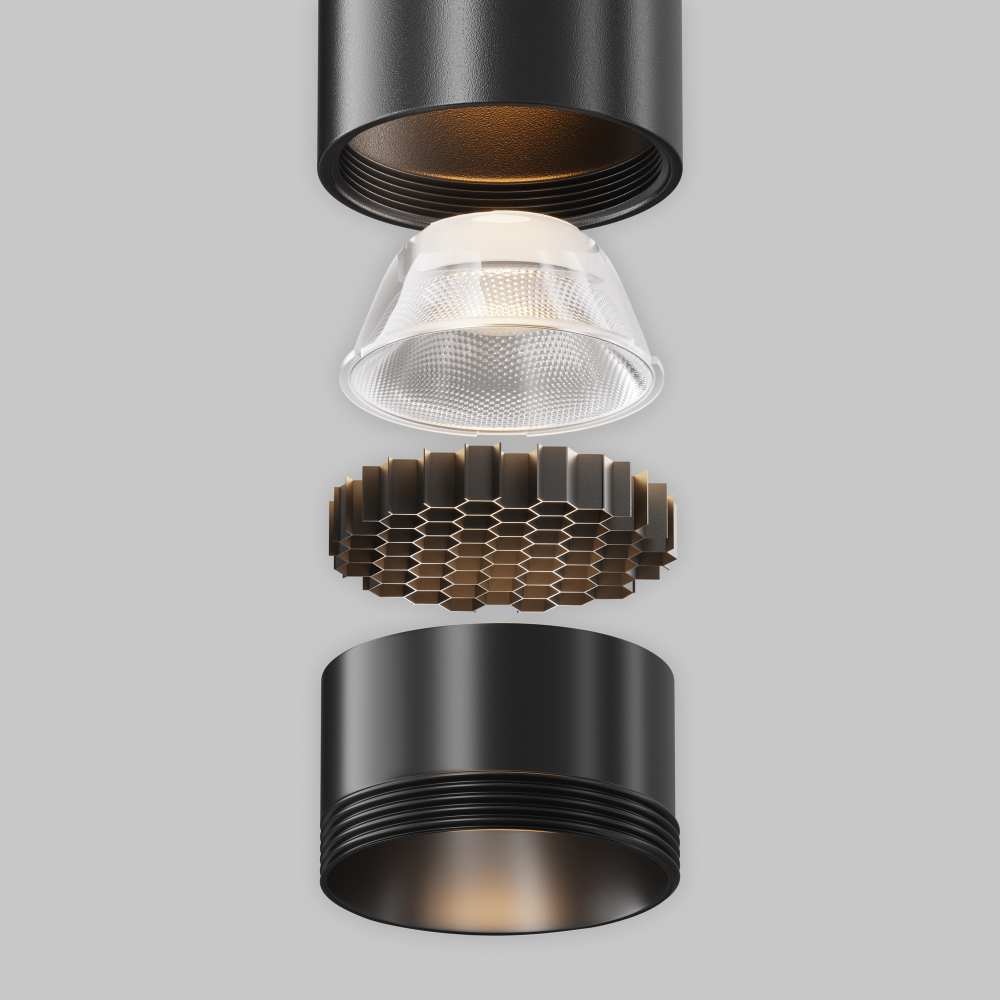 Трековый светодиодный светильник Maytoni Exility X Focus Led TR245-4-7WTW-DSZ-B