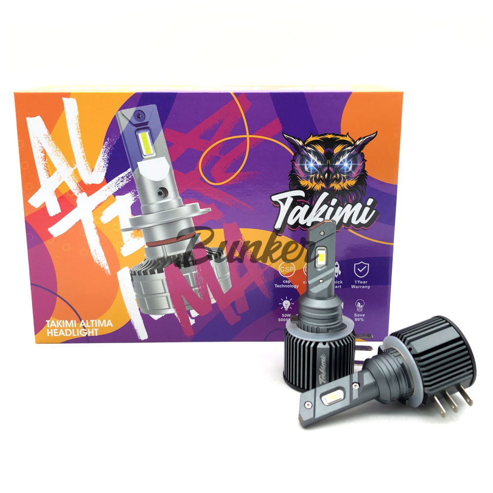 Светодиодные автомобильные LED лампы TaKiMi Altima H15 5500K 12/24V