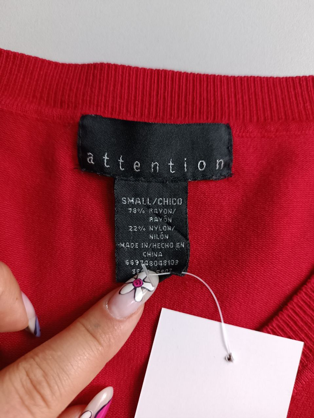 Джемпер ATTENTION ярко-алый 44 размер