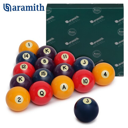 Шары для американского пула 57,2 мм "Aramith Poker Pool"