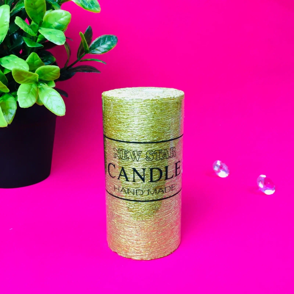 Свеча «New Star» 5*10см цвет золото ZD-073