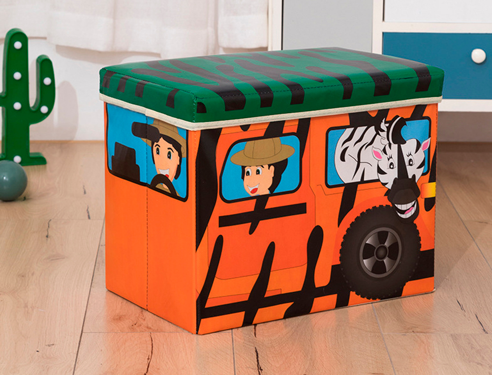 Коробка для хранения игрушек и вещей Blonder Home Trailer Safari CVAN/66