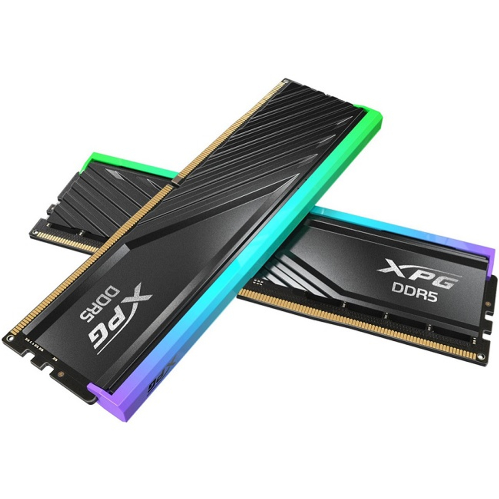 Модуль памяти DIMM DDR5 64Gb, 6000Mhz, 2x32Gb, ADATA XPG Lancer Blade RGB Black (AX5U6000C3032G-DTLABRBK)