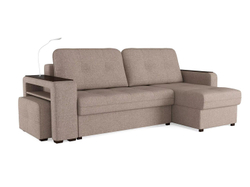 Диван угловой Smart 4 Б4-2Т-1Пф-Б3 Рогожка Sherlock 932