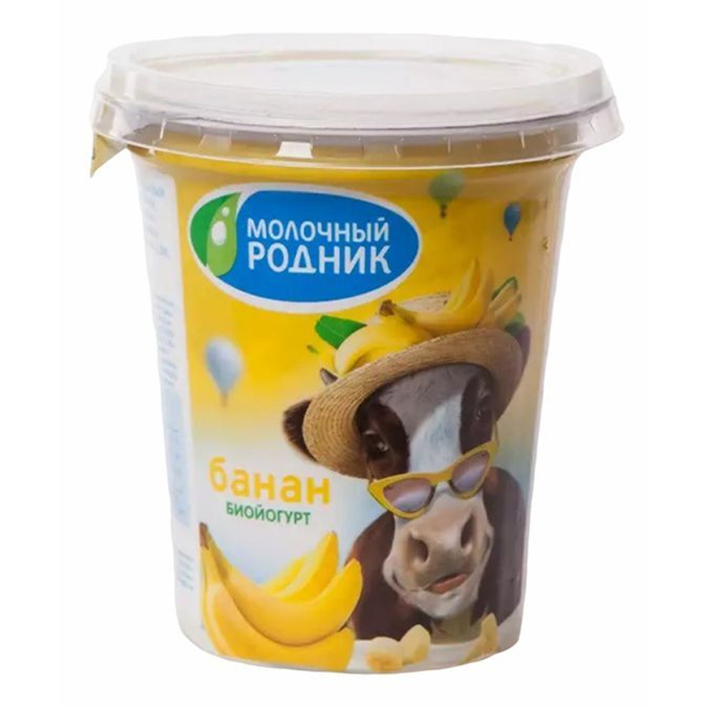 Биойогурт обогащ. Молочный родник банан 300гр