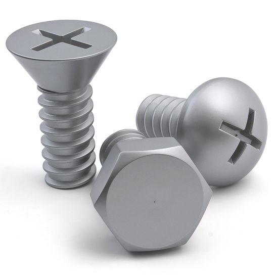 Набор вешалок screw, серый, 3 шт.