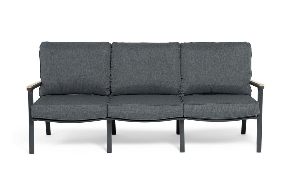 "Крокус" лаунж-зона 5-местная из алюминия, цвет темно-серый