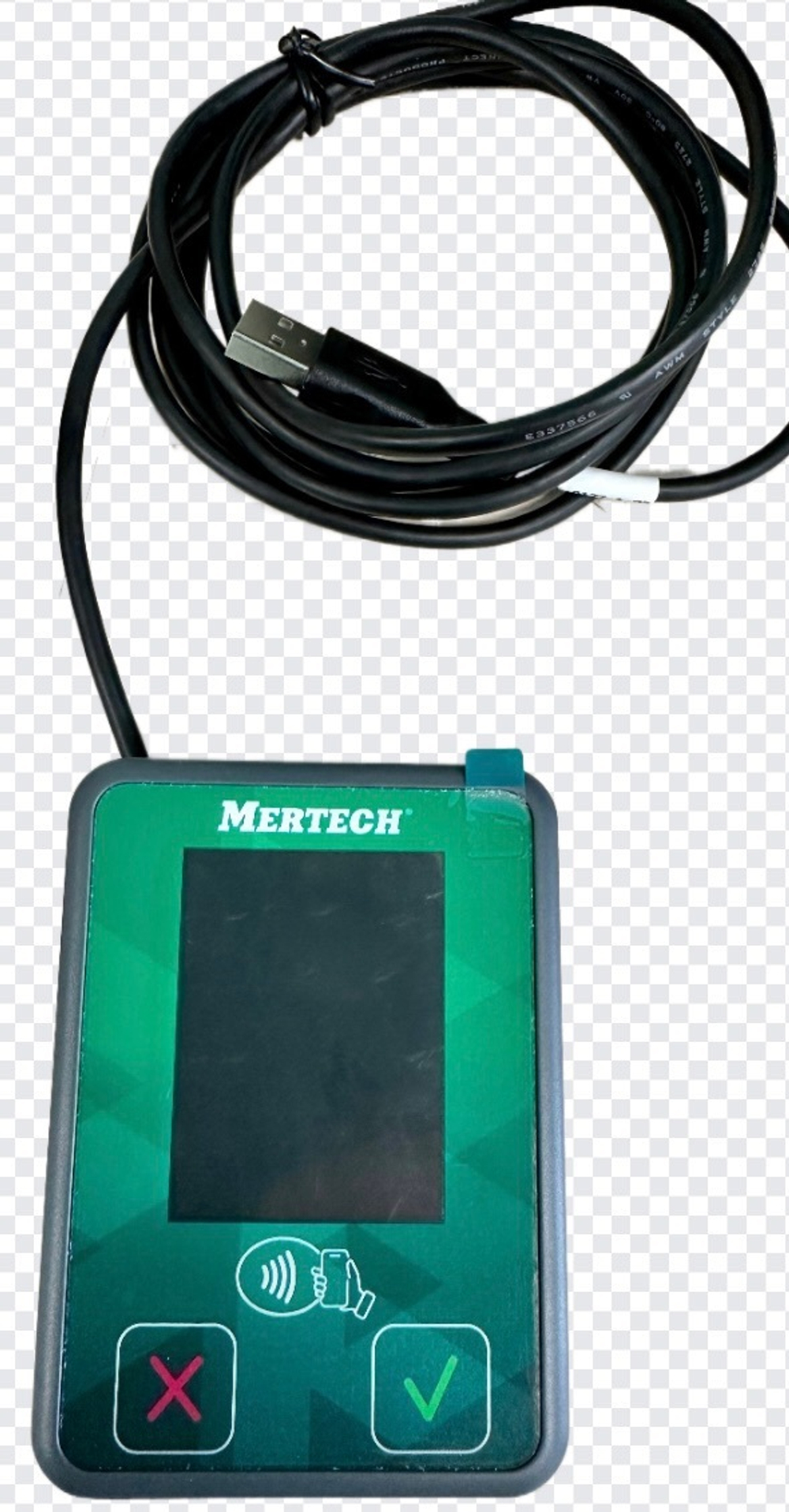 Терминал оплаты СБП Mertech mini (NFC, QR 2,4) серый/зеленый