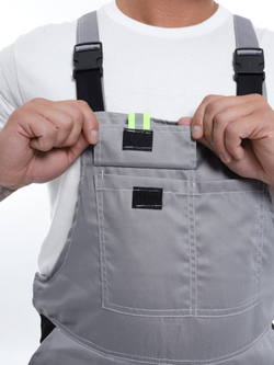 Костюм Nerss «Практик», куртка + полукомбинезон. Серый с черным