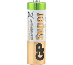 Алкалиновые батарейки пальчиковые АA / R6 GP Super Alkaline 15А - 4 шт.
