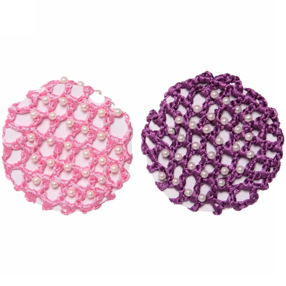 Сетка на пучок «Ballet style - Жемчужинки», микс 6 цветов, d-10см