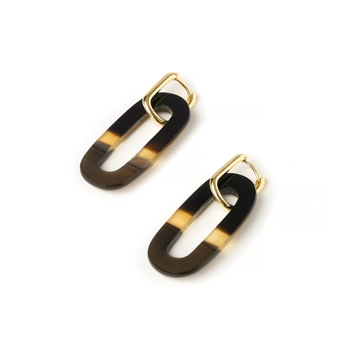 dark horn earrings