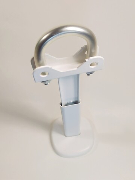 Кронштейн напольный регулируемый Кайрос САР1 на хомуте (стойка 100 мм) для алюм и биметалл радиаторов