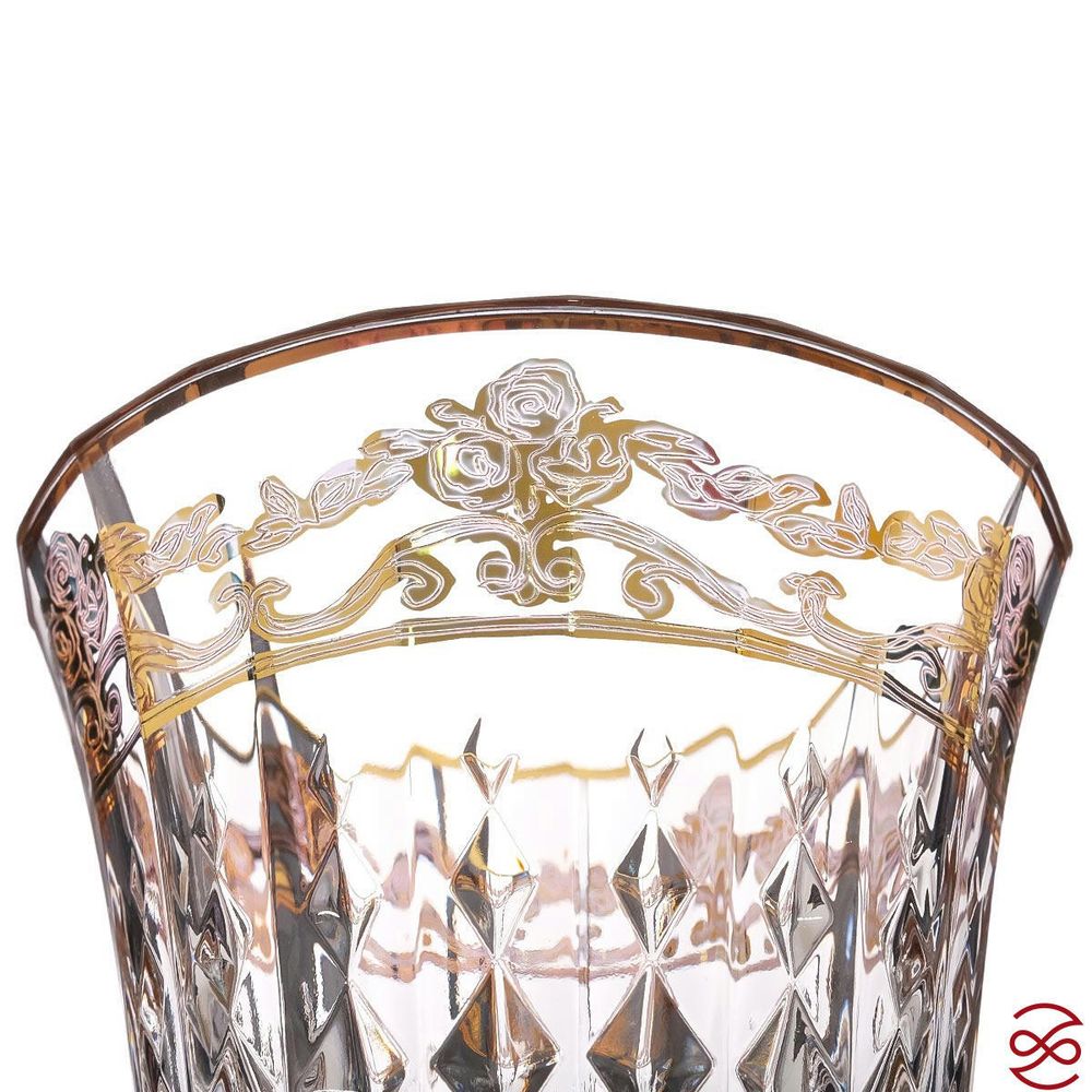 Набор стаканов для воды зелен.золото TIMON Lady Diamond 270 мл