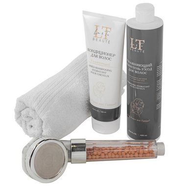 Набор косметики(шампунь.кондиционер для волос.полотенце 40*70,лейка для душа) La and Te beaute LT-26