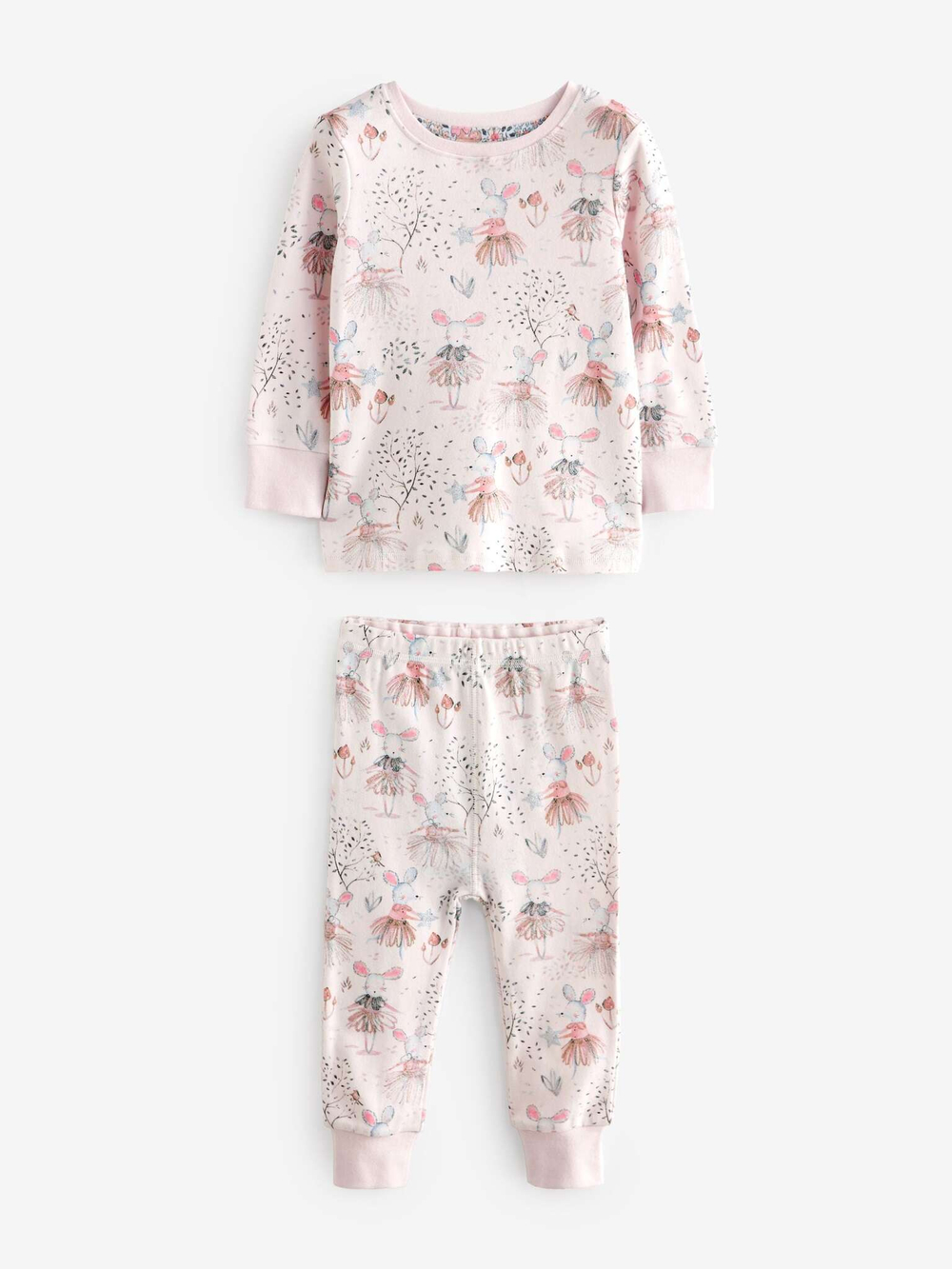 Пижама для девочки Next Q96-761, 3 шт., Розовый, Голубой