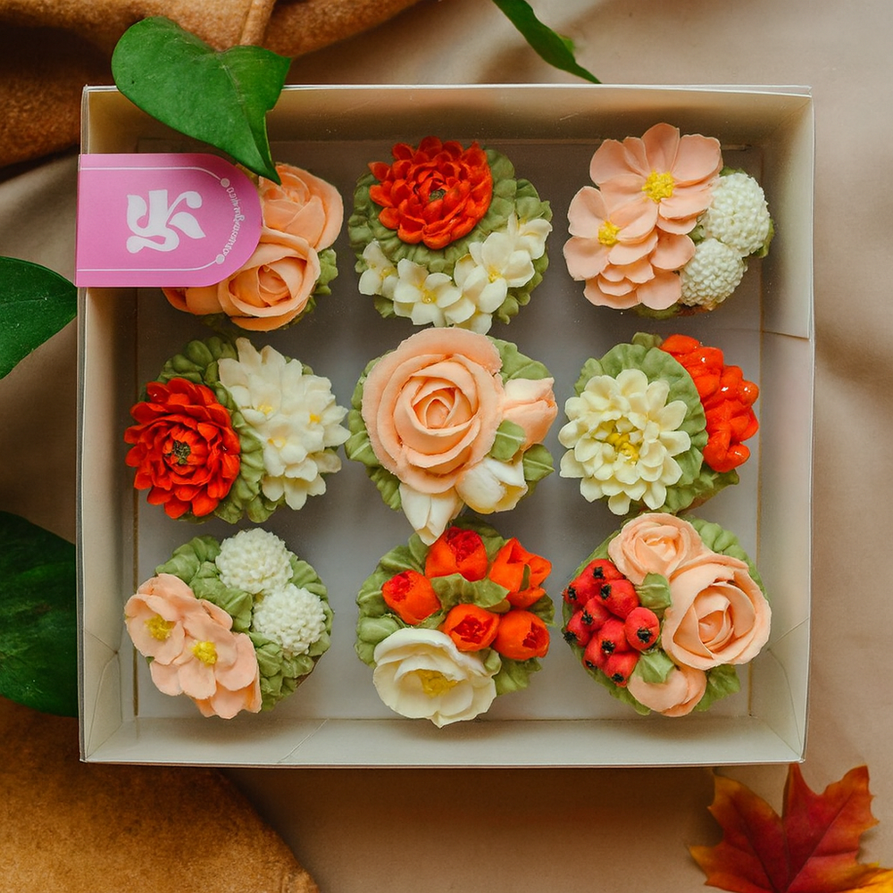 Набор “Цветочная коллекция из 9 шоколадных горшочков” — уют и вкус в каждом лепестке