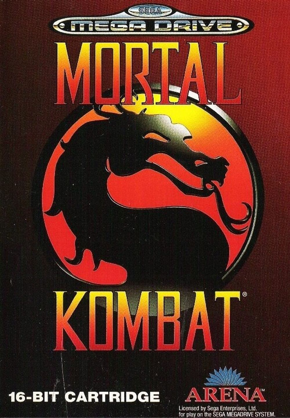 Картридж Mortal Kombat (Sega Mega Drive)