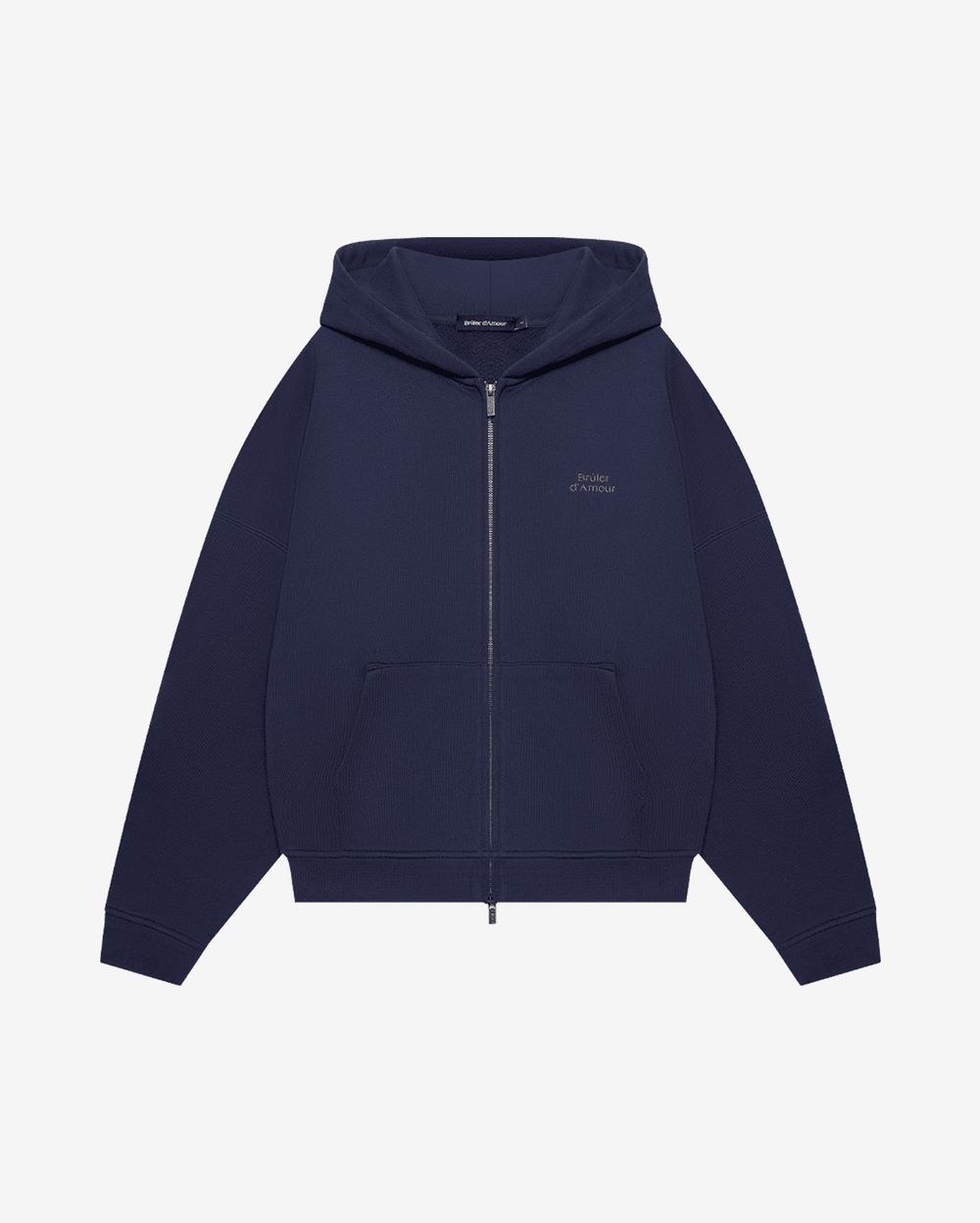 Худи Bruler d'Amour Зип Logo de base 01 Navy