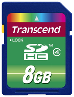 Карта памяти SDHC Transcend 8GB (TS8GSDHC4)