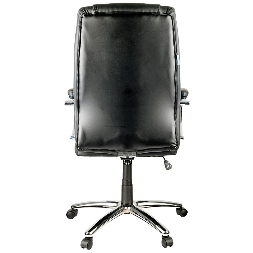 Кресло руководителя Helmi HL-E20 "Confidence" экокожа черная, хром