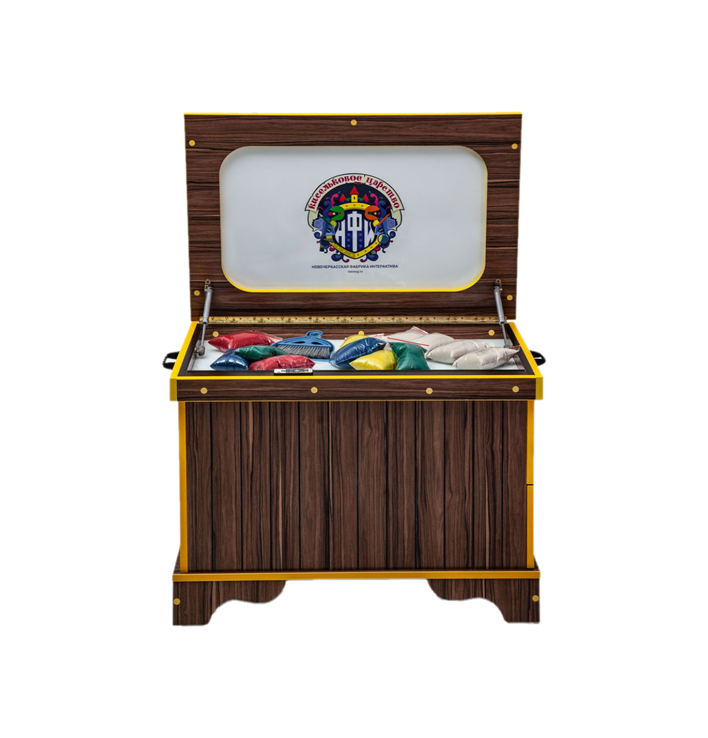 Стилизованный световой песочный стол Сундук