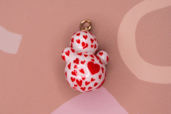 Подвеска неваляшка полимерная глина 35х25 мм