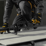 Плиткорез рельсовый 1200х16мм, каретка на подш., стальная станина, усил. рукоятка-пенал Denzel