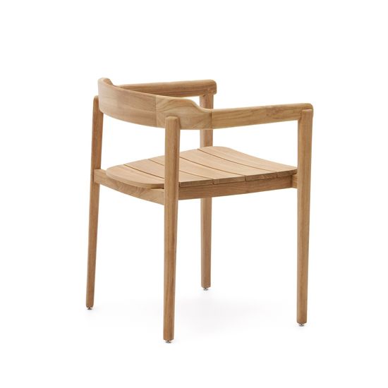 Стул Icaro из массива тикового дерева с натуральной отделкой