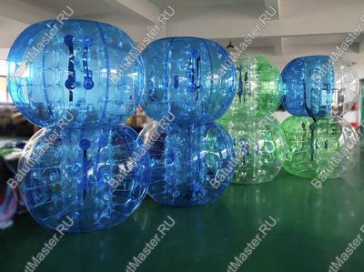 Бизнес-набор: Бамперболы, диаметр 1,5 м, ПВХ (10 шт), насос (1 шт)