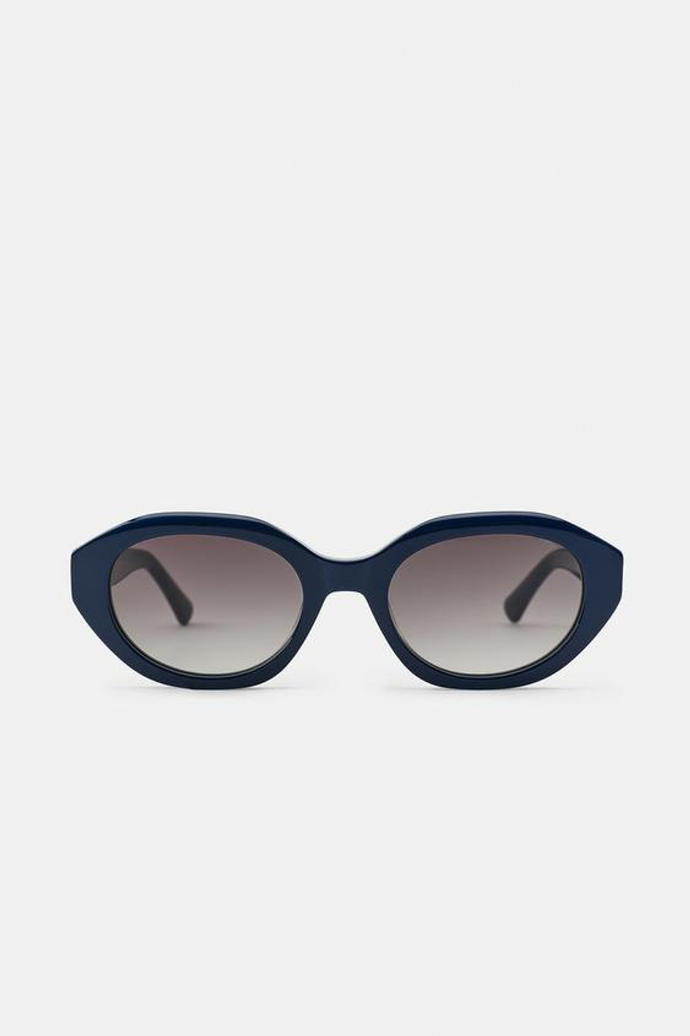 ZARA СОЛНЦЕЗАЩИТНЫЕ ОЧКИ ОВАЛЬНОЙ ФОРМЫ, СИНИЙ