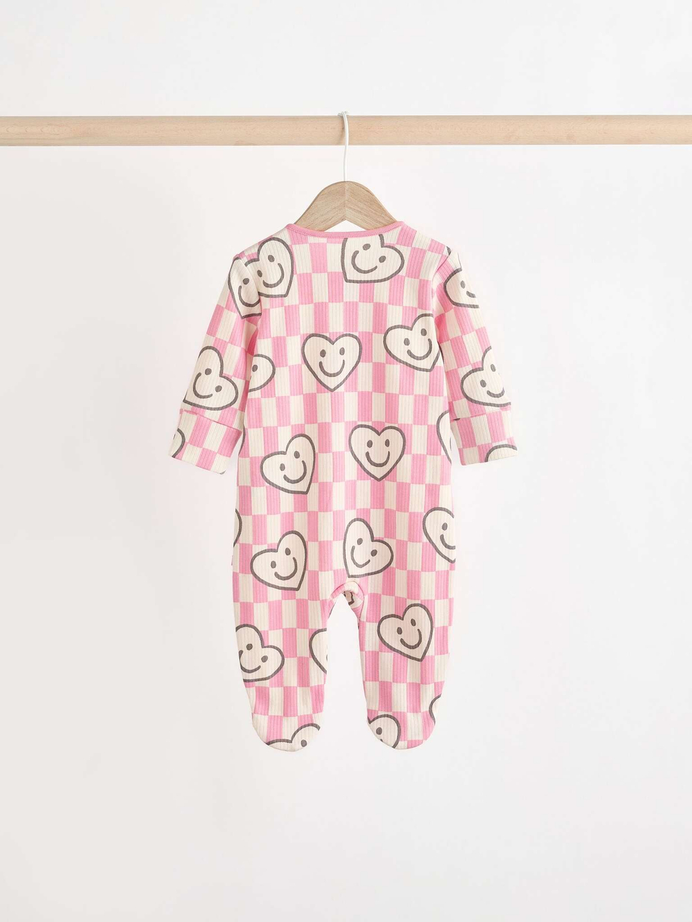 Комбинезон / Cлип для малышей Next B61-422, 3 шт., Бежевый, Розовый