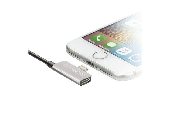 Interstep Lightning, ChargeN Listen,0,2м,Bk/Slv,TPE,мет.кон Кабель