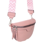 Сумка женская через плечо «ИМАНИ», цвет пудровый, три кармана, 24*19*7*5см (лейбл Ultramarine)