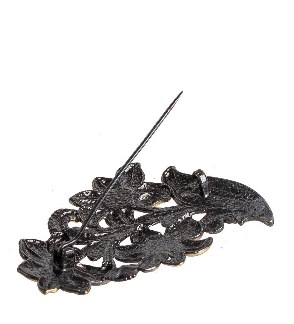 AM- 882 Брошь «Букет Нарцисс» (латунь) - Вариант A