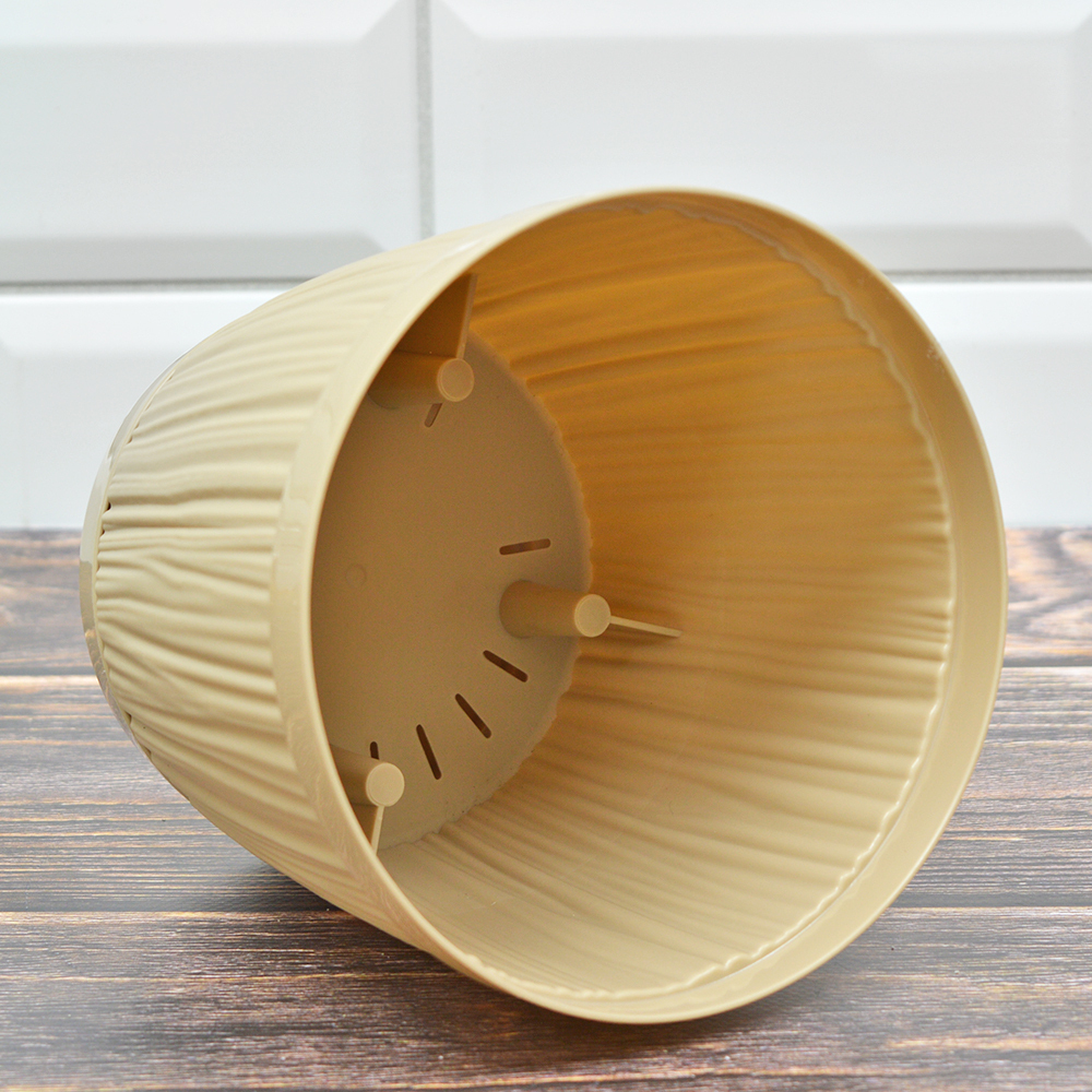 Горшок цветочный Barcelona 1,8л D155мм, молочный шоколад