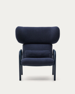 Кресло Inari синее из стали и полиэстра