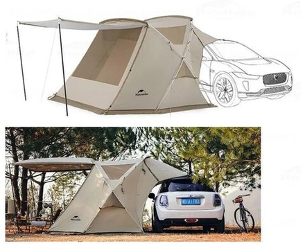 Палатка Naturehike Cloud wild car, 2-местная, алюминиевый каркас, песочная, артикул CNH22ZP014-KH