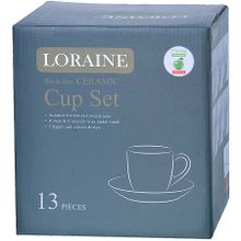 Чайный сервиз Loraine 29898 на металлической подставке 13 пр.